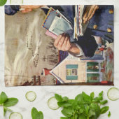  zaken, Mailman die brieven van de Post levert Theedoek (Gevouwen)