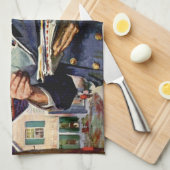  zaken, Mailman die brieven van de Post levert Theedoek (Quarter Fold)