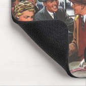 zaken, mensen bij Luchtvaartteller Muismat (Hoek)