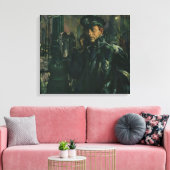  zaken, politieman op noodtelefoon canvas afdruk (Insitu (Woonkamer))