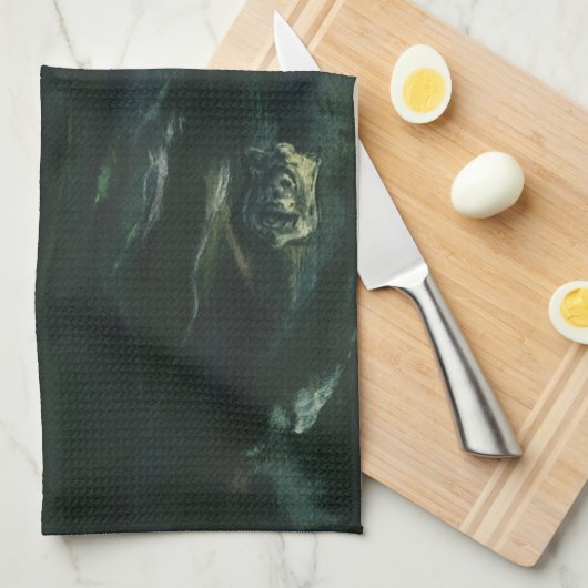  zaken, politieman op noodtelefoon theedoek (Quarter Fold)