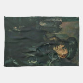  zaken, politieman op noodtelefoon theedoek (Horizontaal)