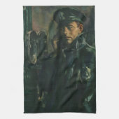  zaken, politieman op noodtelefoon theedoek (Verticaal)