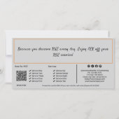 Zaken QR-code Cadeaubonkaart Cadeau Bonnenkaart (Achterkant)