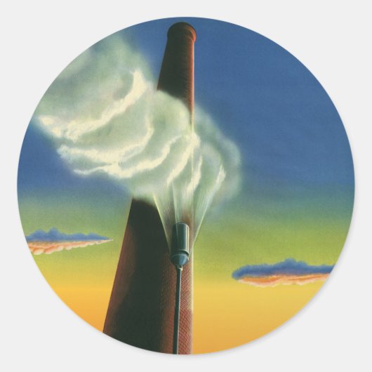  zaken, Steam Whistle Factory Sunrise Ronde Sticker (Voorkant)