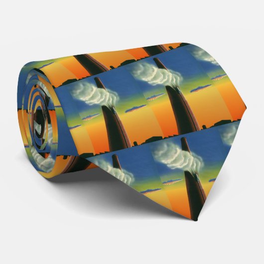  zaken, Steam Whistle Factory Sunrise Stropdas (Opgerold)