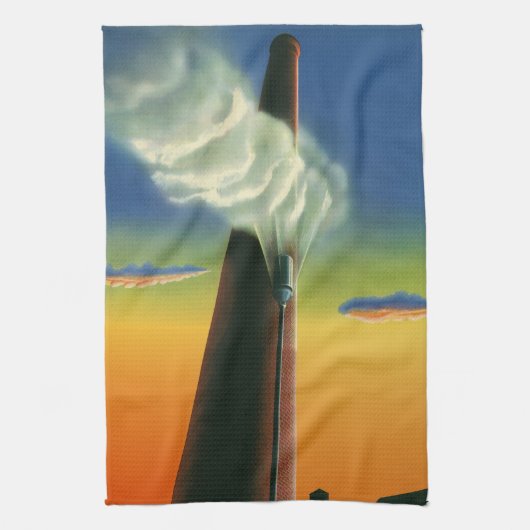 zaken, Steam Whistle Factory Sunrise Theedoek (Verticaal)