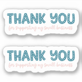 Zaken Stickers Bedankt Cute Modern