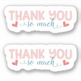 Zaken Stickers Bedankt Cute Modern