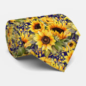 Zaken stropdas | Van Gogh Zonnebloemen (Opgerold)
