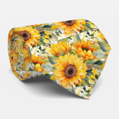 Zaken stropdas | Van Gogh Zonnebloemen (Opgerold)