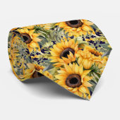 Zaken stropdas | Van Gogh Zonnebloemen (Opgerold)