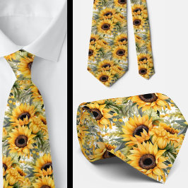 Zaken stropdas | Van Gogh Zonnebloemen