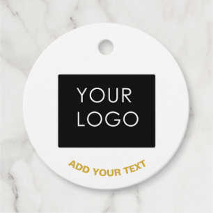 Zaken toevoegen Logo Matig Wit Bedankjes Labels