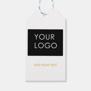 Zaken toevoegen Logo Matig Wit Cadeaulabel