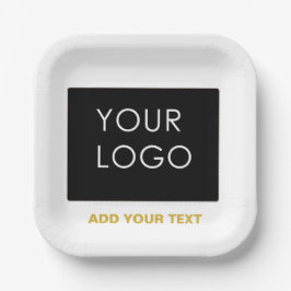  Zaken toevoegen Logo Matig Wit Papieren Bordje