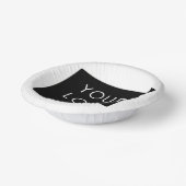  Zaken toevoegen Logo Matig Wit Papieren Kommen (Gebogen)