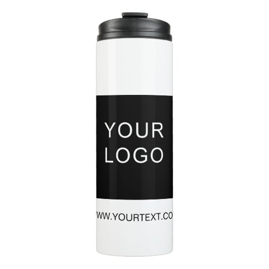 Zaken toevoegen Logo Matig Wit Thermosbeker (Voorkant)