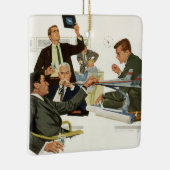  zaken, Vergadering met de managers van het luchtv Keramisch Ornament (Rechts)