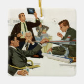 zaken, Vergadering met de managers van het luchtv Keramisch Ornament (Voorkant)