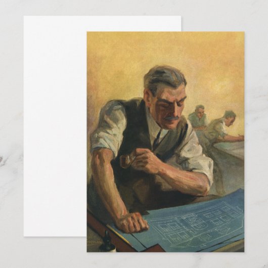 zakenarchitect en bouwblauwdrukken (Voorkant / Achterkant)