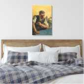 zakenarchitect en bouwblauwdrukken canvas afdruk (Insitu (Slaapkamer))