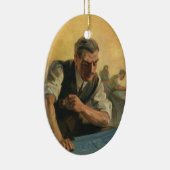  zakenarchitect en bouwblauwdrukken keramisch ornament (Rechts)