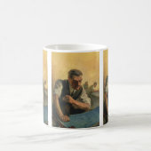 zakenarchitect en bouwblauwdrukken koffiemok (Center)