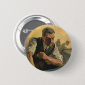  zakenarchitect en bouwblauwdrukken ronde button 5,7 cm (Voorkant /achterkant)