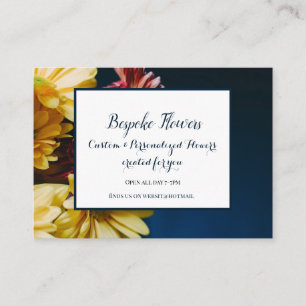 zakendank voor de bloemen bloemen visitekaartje