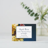 zakendank voor de bloemen bloemen visitekaartje (Staand voorkant)