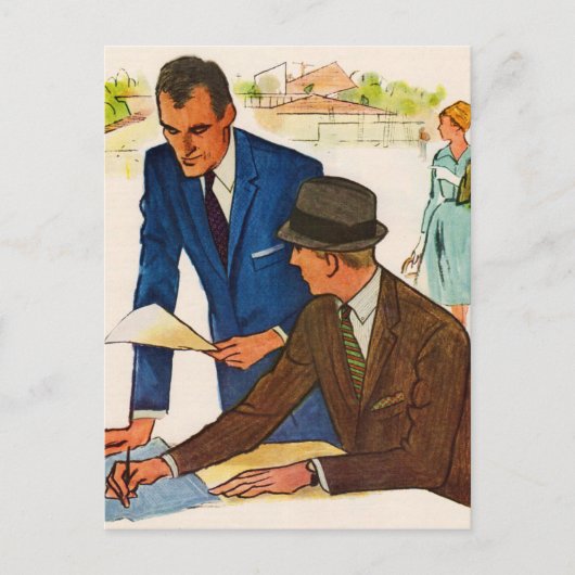 zakendoen briefkaart (Voorkant)