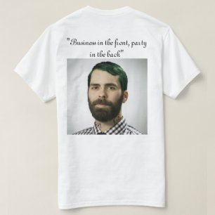 zakendoen in de voorpartij achteraan t-shirt