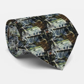  zakenelektricien die in het Storm van de sneeuw w Stropdas (Opgerold)