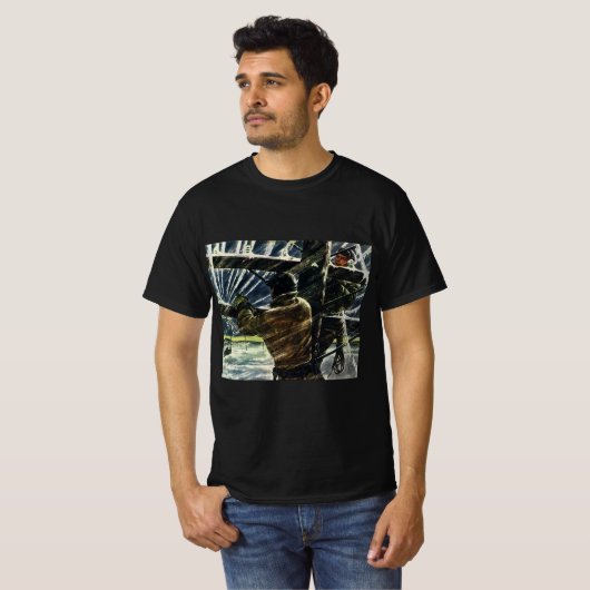  zakenelektricien die in het Storm van de sneeuw w T-shirt (Voorkant volledig)