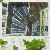  zakenelektricien die in het Storm van de sneeuw w Theedoek (Gevouwen)