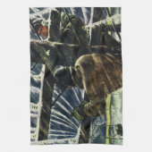  zakenelektricien die in het Storm van de sneeuw w Theedoek (Verticaal)