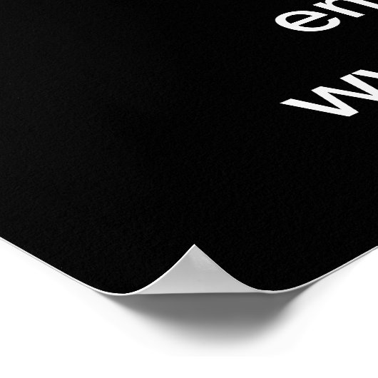 Zakenfolder Vaderdag Zwarte Poster (Hoek)