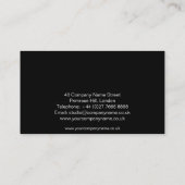 Zakenkaart met levendige vlinders visitekaartje (Achterkant)