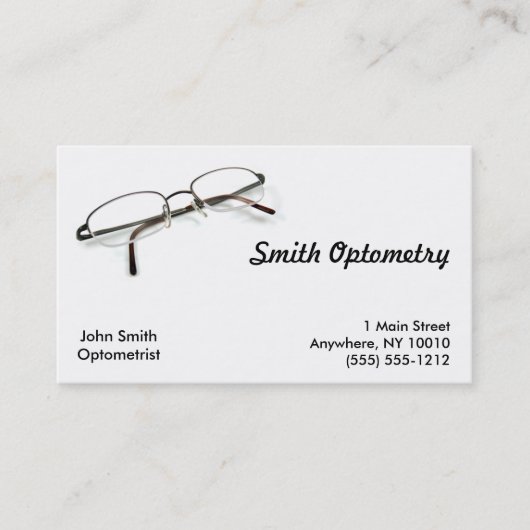Zakenkaart Optometrie Visitekaartje (Voorkant)