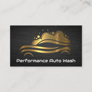Zakenkaart van Gold Car Auto Wash en Detailing Visitekaartje