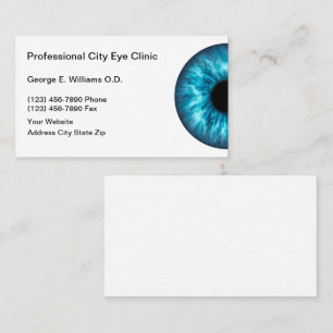 Zakenkaarten voor Optometristen Oog Visitekaartje