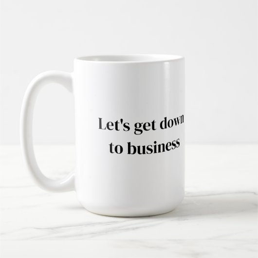 zakenkitten koffiemok (Links)