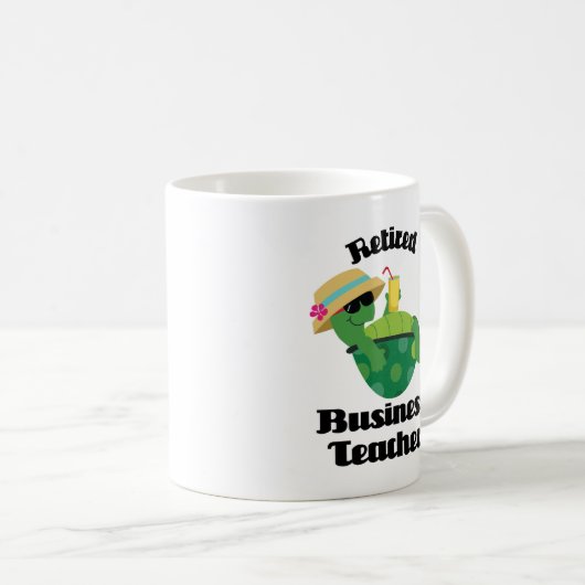 Zakenleraar in ruste (schildpad) koffiemok (Voorkant rechts)