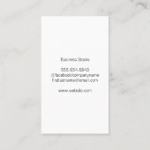 Zakenman | Aandelen Financiën Visitekaartje (Achterkant)