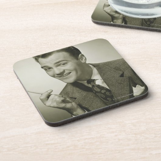 zakenman bier onderzetter (Linkerzijde)