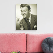 zakenman canvas afdruk (Insitu (Woonkamer))