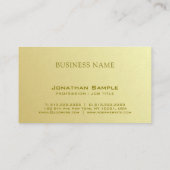 Zakenman CEO Werkgever Manager Elegant Luxe Visitekaartje (Achterkant)