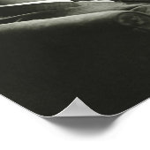 Zakenman die de krant leest poster (Hoek)