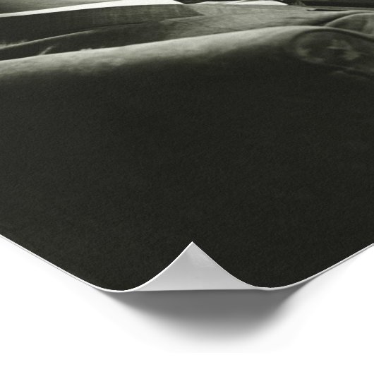 Zakenman die de krant leest poster (Hoek)